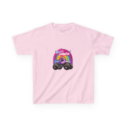 Kids Tee — Rainbow Monster Truck "Smash" Graphic