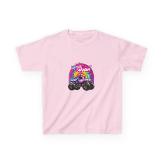 Kids Tee — Rainbow Monster Truck "Smash" Graphic