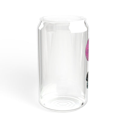 Astronaut Sipper Glass - 16oz with Bamboo Lid & Straw