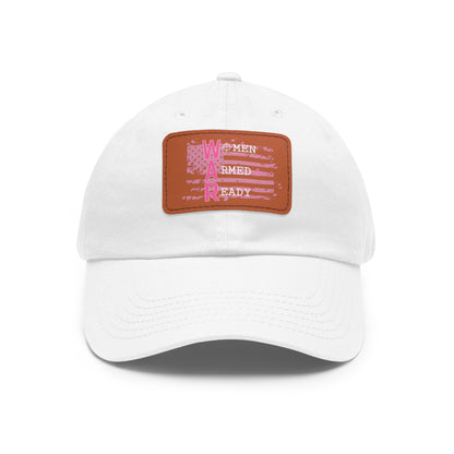 Women Armed & Ready Pink Flag With Leather Patch