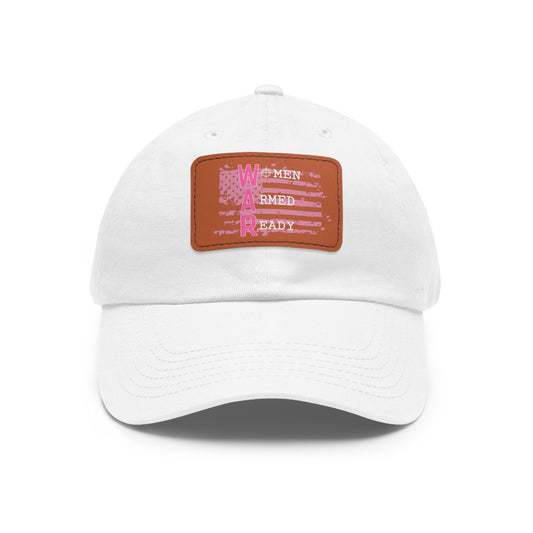 Women Armed & Ready Pink Flag With Leather Patch