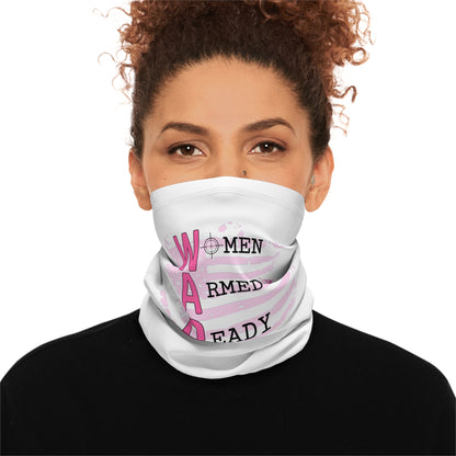 Women Armed & Ready Winter Neck Gaiter With Drawstring