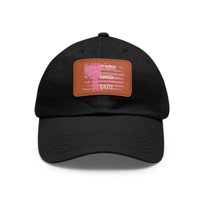 Women Armed & Ready Pink Flag With Leather Patch