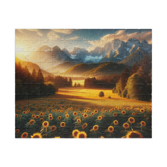 Sunset Valley Landscape Puzzle - 110, 252, 520, 1014-Piece Options
