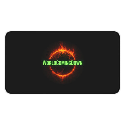 World Coming Down Fiery Eclipse Gaming Desk Mat