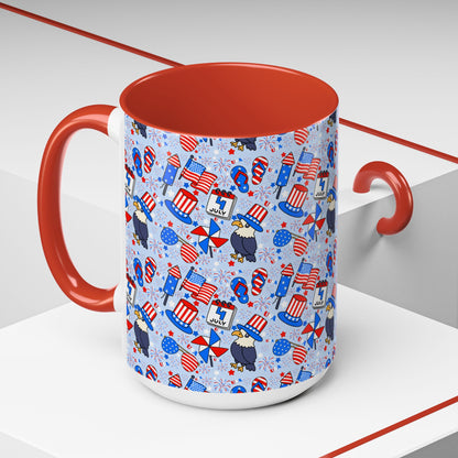 Patriotic Accent Coffee Mug