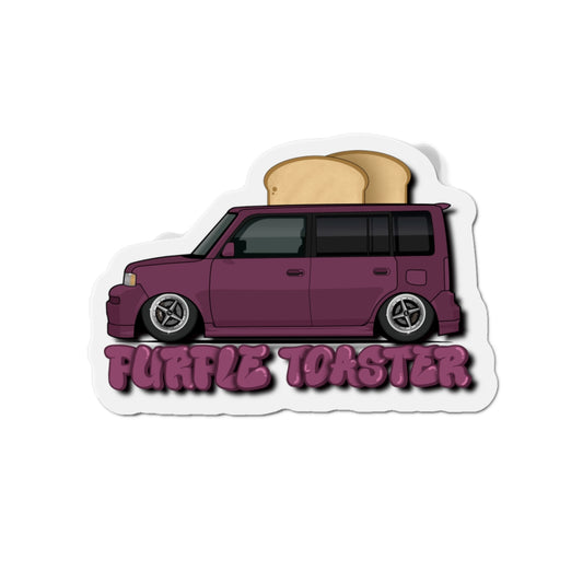 Purple Toaster Die-Cut Magnets