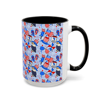 Patriotic Accent Coffee Mug