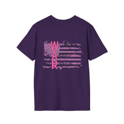 Women Armed & Ready Pink USA Flag T-Shirt