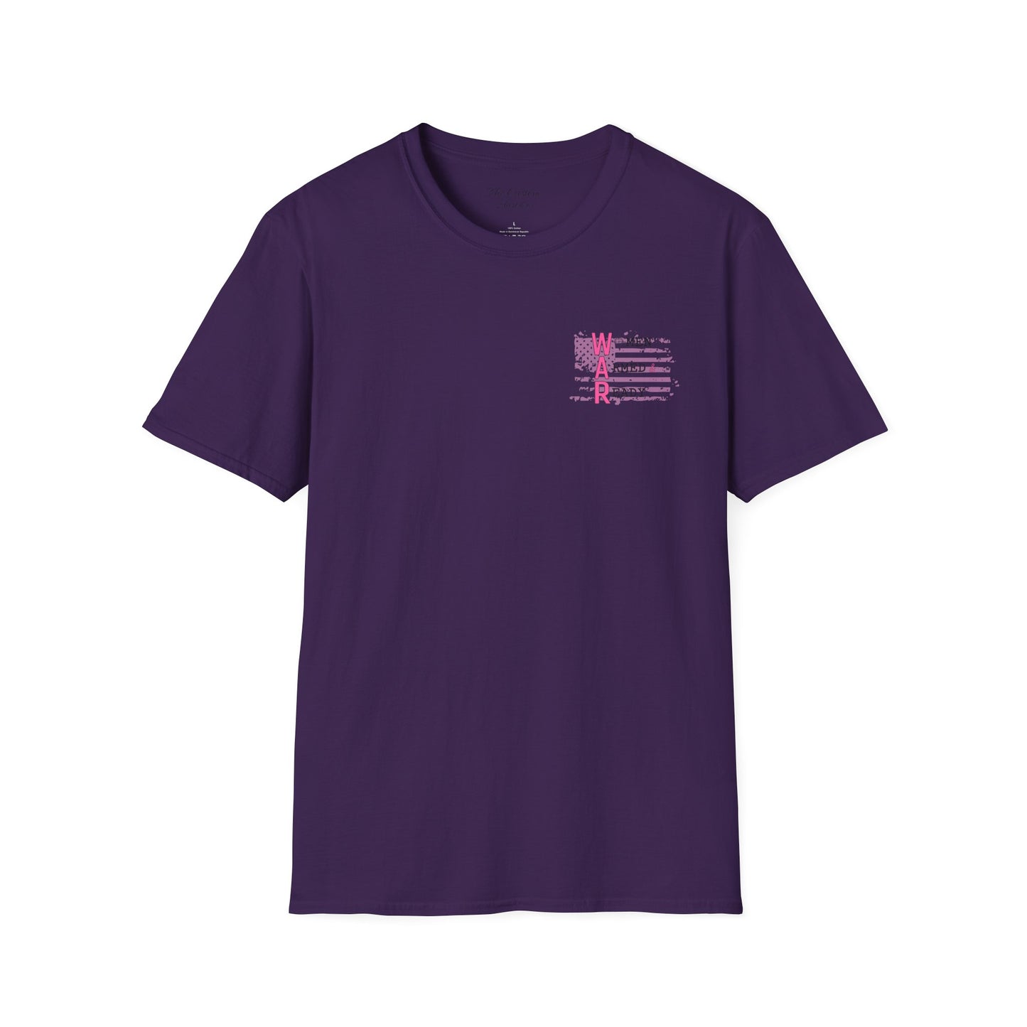 Women Armed & Ready Pink USA Flag Front Print Only T-Shirt