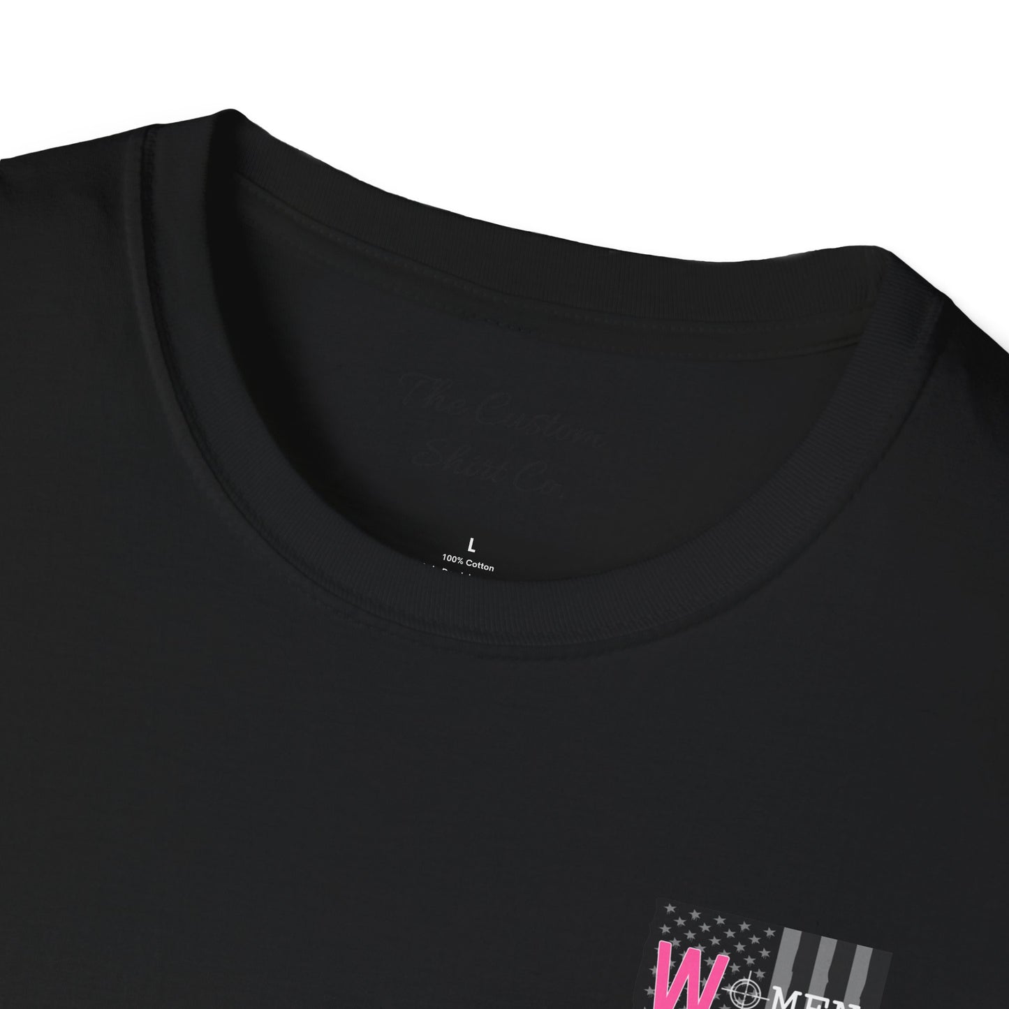 Women Armed & Ready Black USA Flag T-Shirt