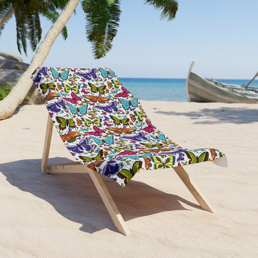 Colorful Butterfly Beach Towel