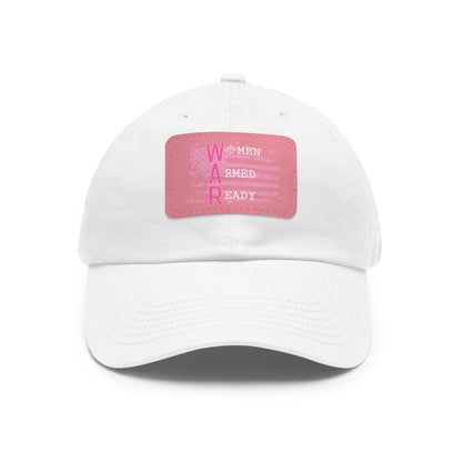 Women Armed & Ready Pink Flag With Leather Patch