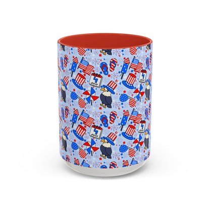 Patriotic Accent Coffee Mug
