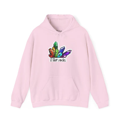 I Like Rocks Hooded Sweatshirt