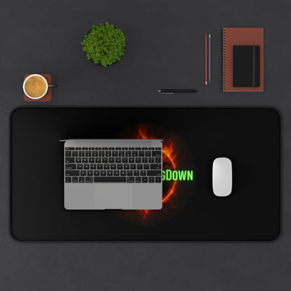World Coming Down Fiery Eclipse Gaming Desk Mat