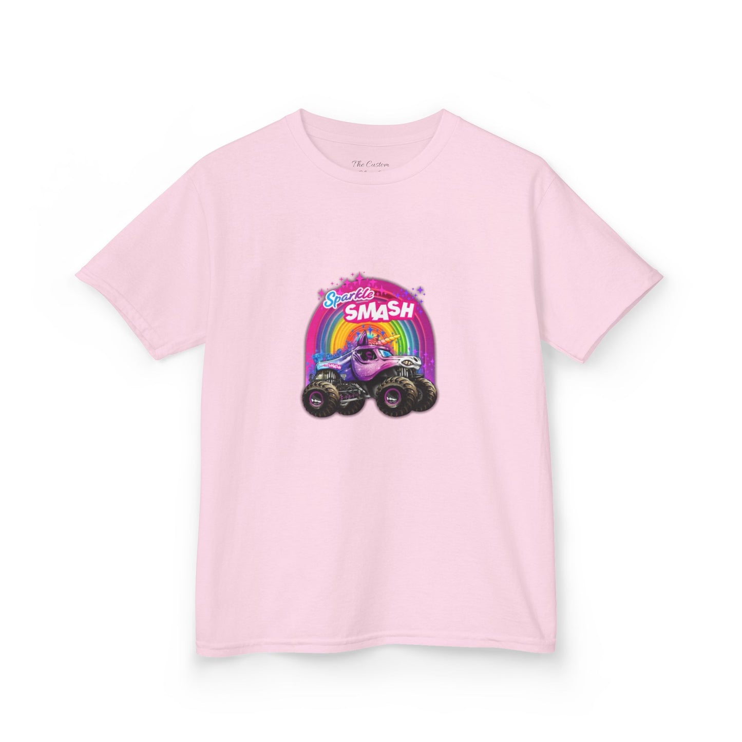 Kids Tee — Rainbow Monster Truck "Smash" Graphic