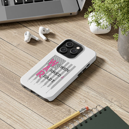 Women Armed & Ready Phone Case - Vertical Flag