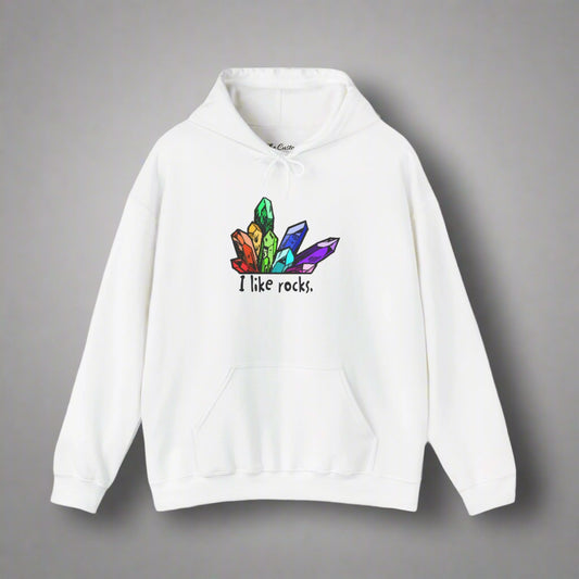 I Like Rocks Hooded Sweatshirt