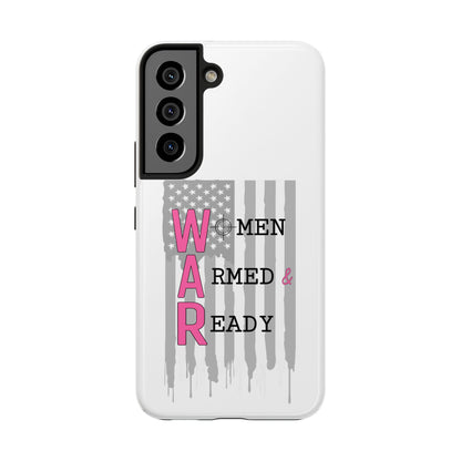Women Armed & Ready Phone Case - Vertical Flag