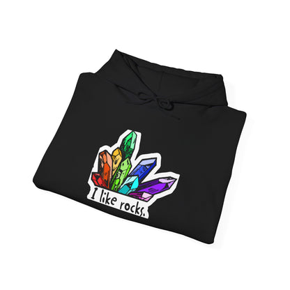 I Like Rocks Hooded Sweatshirt