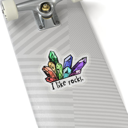I Like Rocks Sticker