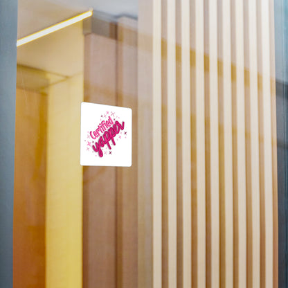 Certified Yapper Kiss-Cut Vinyl Decal
