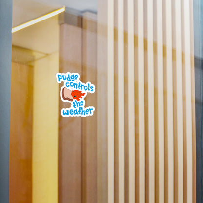 Pudge Controls the Weather - Lilo & Stich - Kiss-Cut Vinyl Sticker