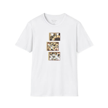 custom vintage flower shirt white light 