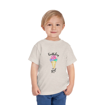 Toddler Short Sleeve Tee - Ice Cream Design