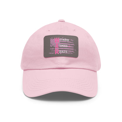 Women Armed & Ready Pink Flag With Leather Patch