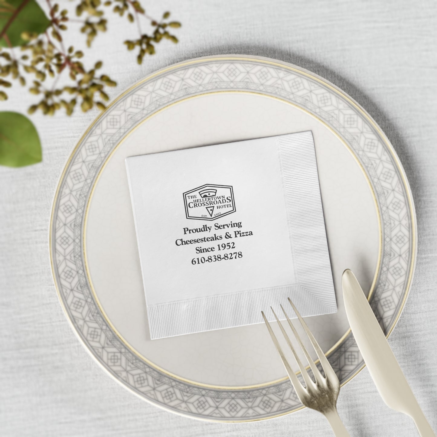 Cocktail Napkins - Hellertown Crossroads Hotel Design