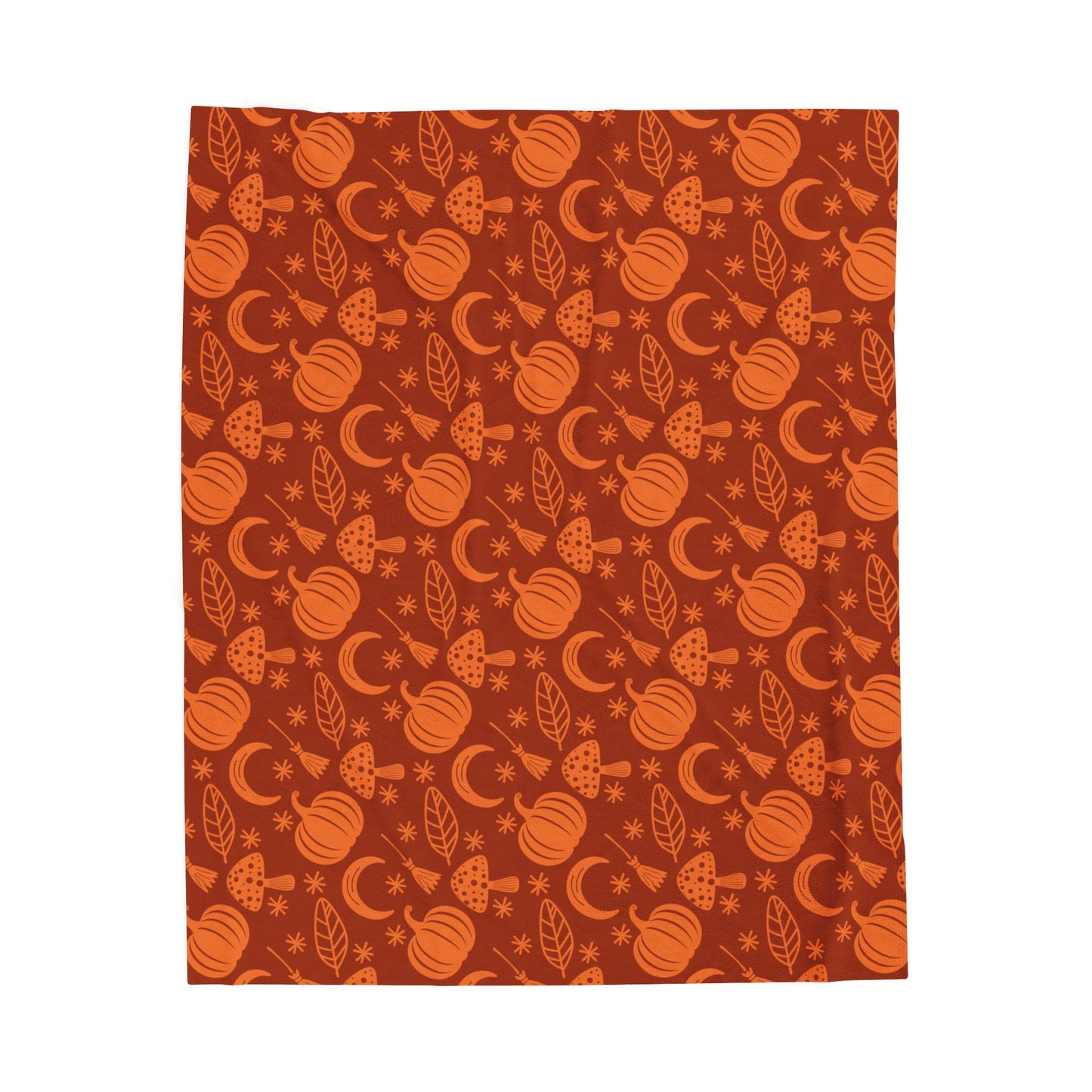 Pumpkin Pattern Fall Velveteen Plush Blanket