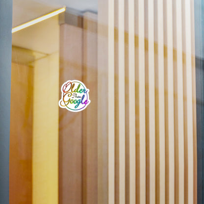 Older Than Google Colorful Kiss-Cut Vinyl Decal
