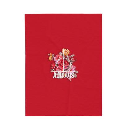 Harry Potter Always Blanket Red