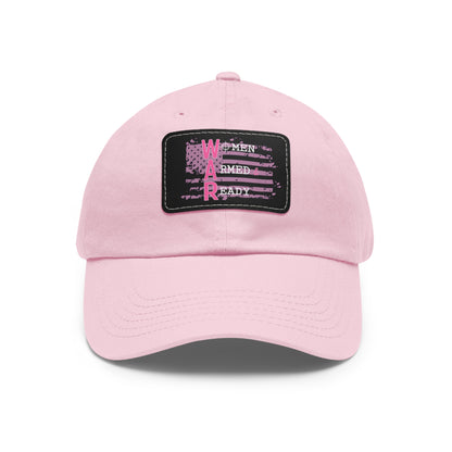 Women Armed & Ready Pink Flag With Leather Patch