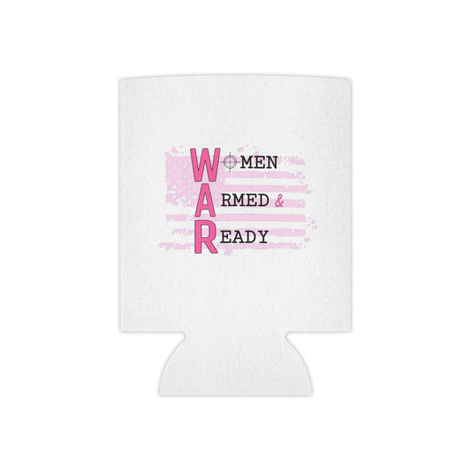 Women Armed & Ready Can Cooler