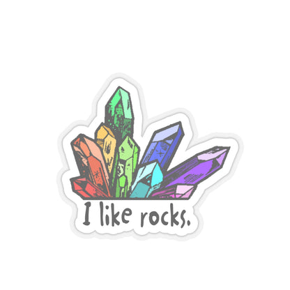 I Like Rocks Sticker