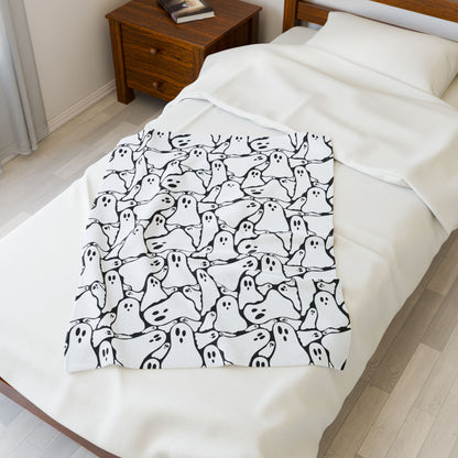 Spooky Ghost Plush Blanket