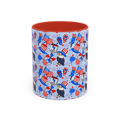 Patriotic Accent Coffee Mug