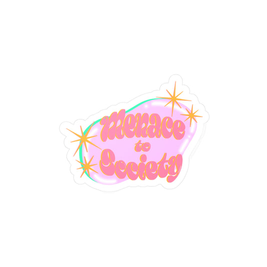 Menace to Society Kiss Cut Vinyl Decal