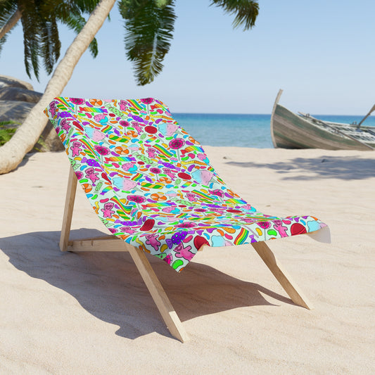 Vibrant Summer Beach Towel -