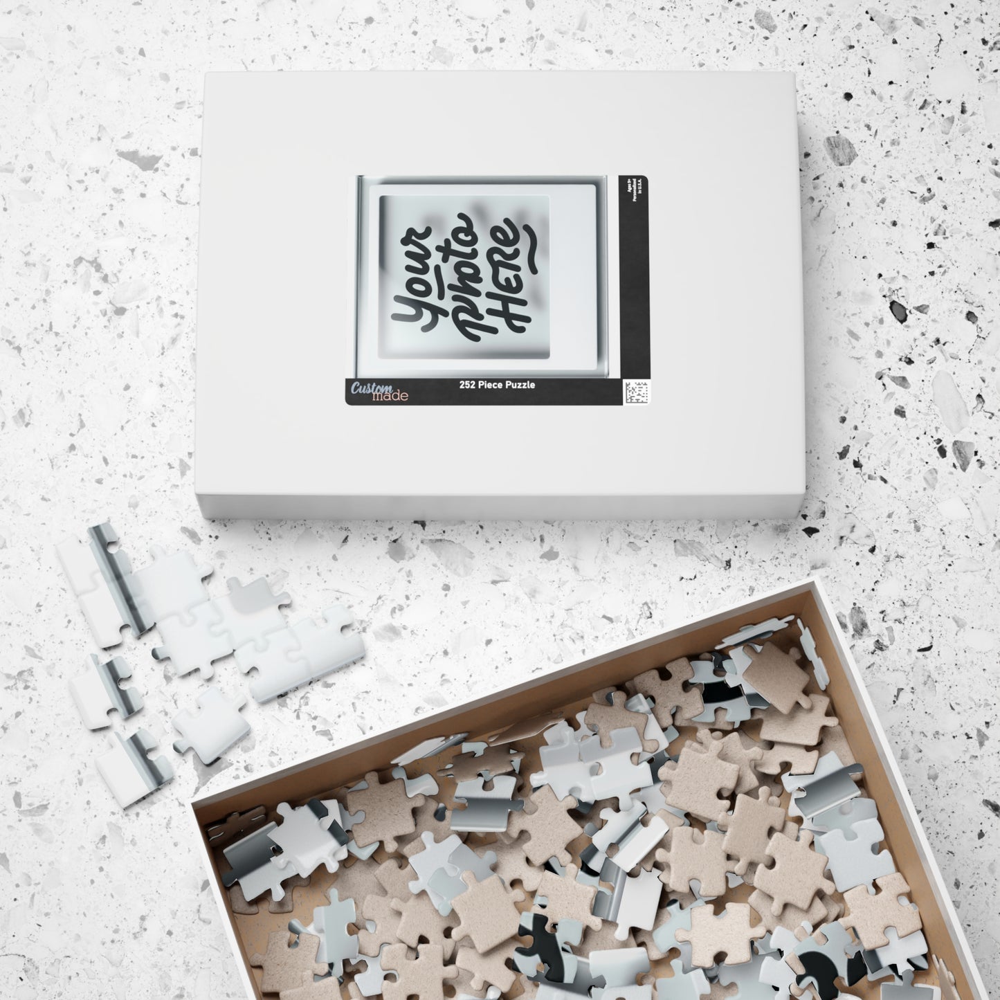 Model Customizable Photo Puzzle - Unique 110, 252, 520, 1014-Piece Gift for Family and Friends