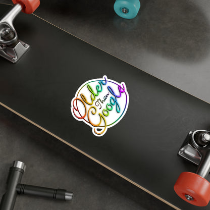 Older Than Google Colorful Kiss-Cut Vinyl Decal