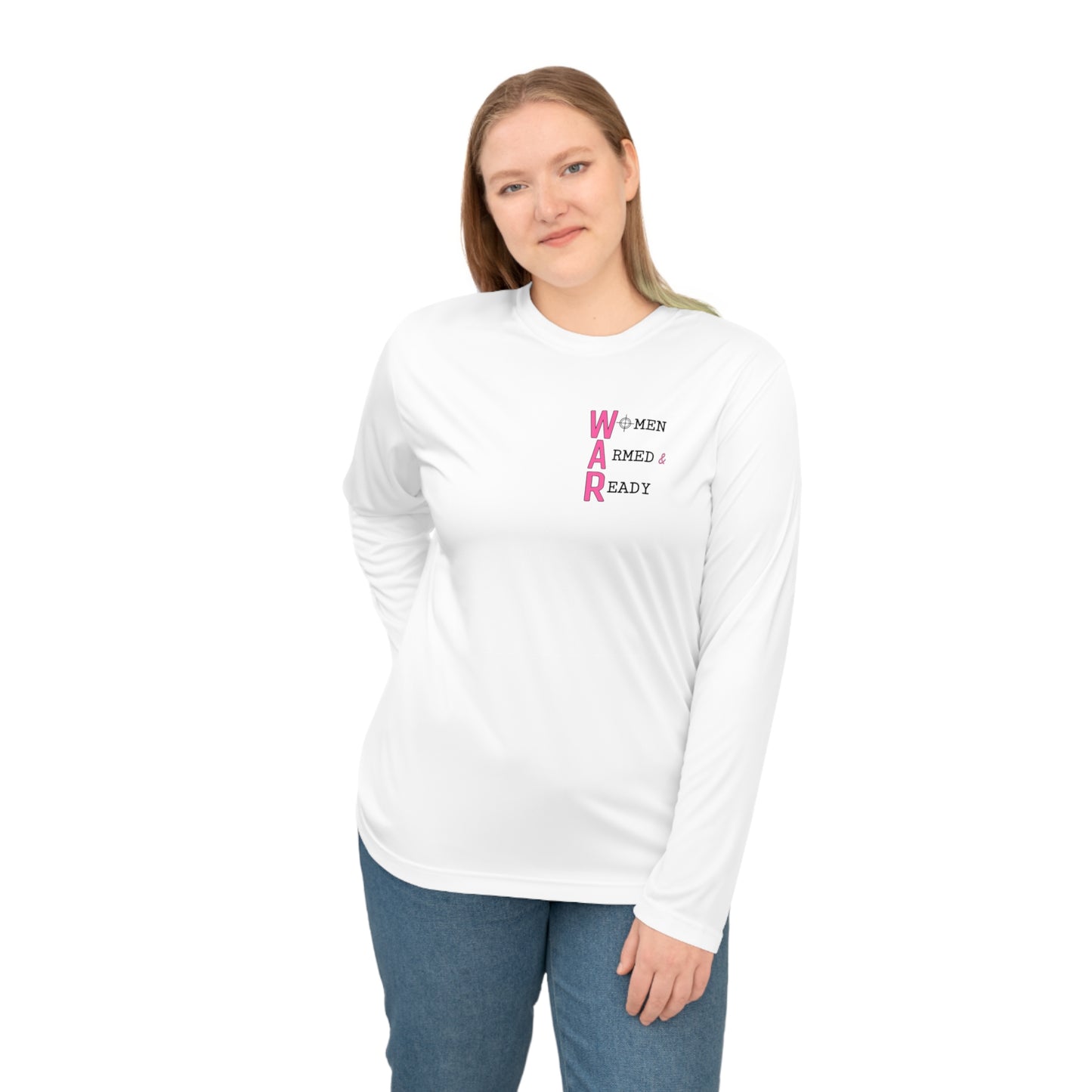 Women Armed & Ready Front Print Only Long Sleeve Shirt