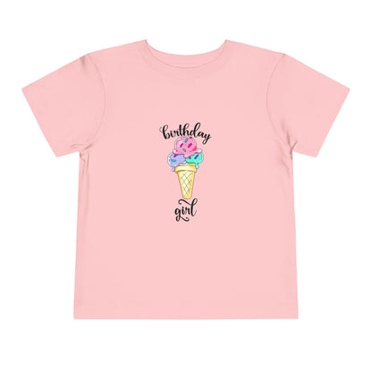 Toddler Short Sleeve Tee - Ice Cream Design