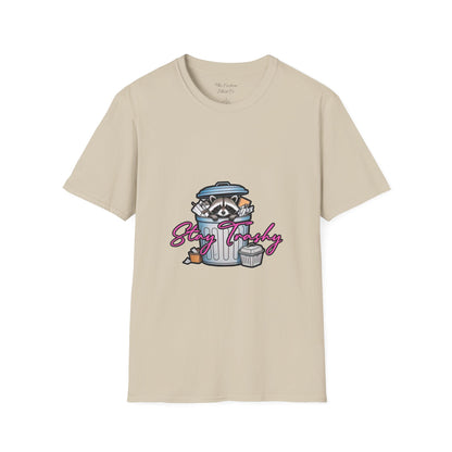 Stay Trashy T-Shirt - Cute Raccoon Design