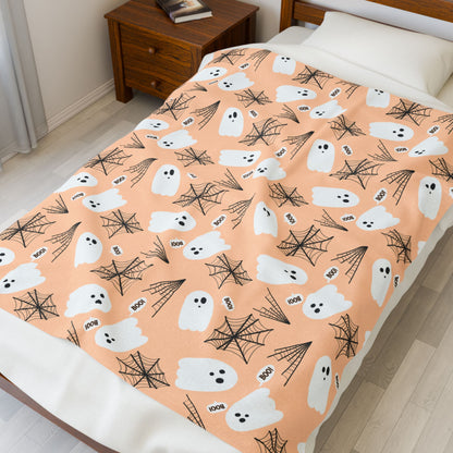 Halloween Ghosts Plush Blanket