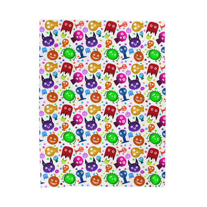 Colorful Halloween Plush Blanket