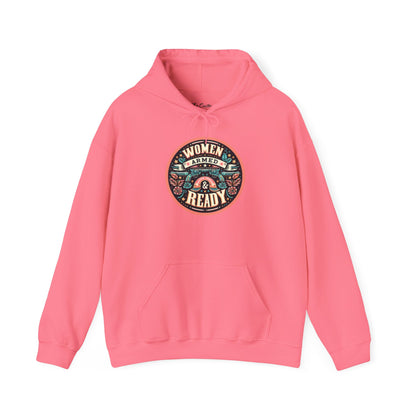 Women Armed & Ready Digital Design Hooded Sweatshirt